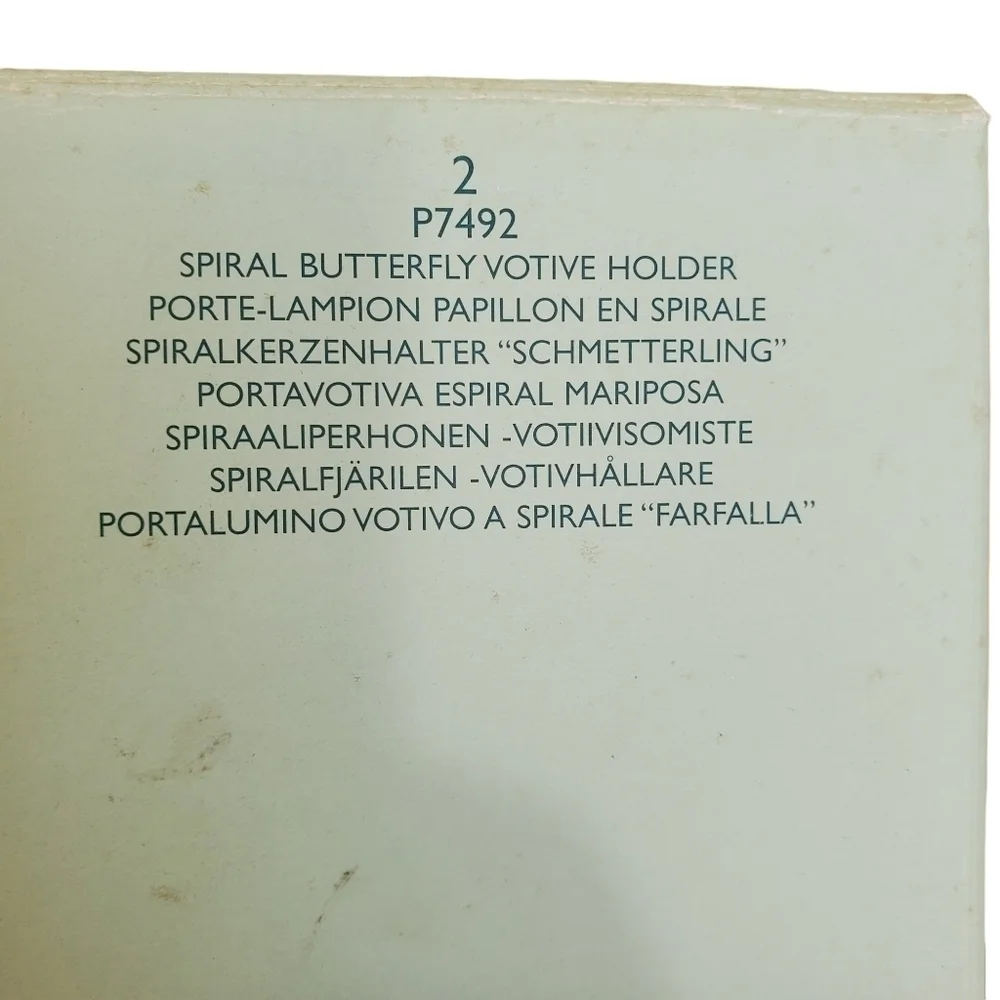 NIB Spiral Butterfly votive Candle Holder P7492 - Picture 6 of 6